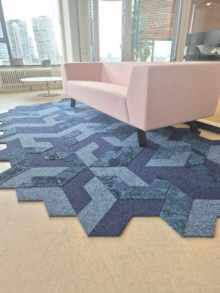 geometrische vloer tapijt, Huis en Inrichting, Stoffering | Tapijten en Kleden, Zo goed als nieuw, 200 cm of meer, 150 tot 200 cm