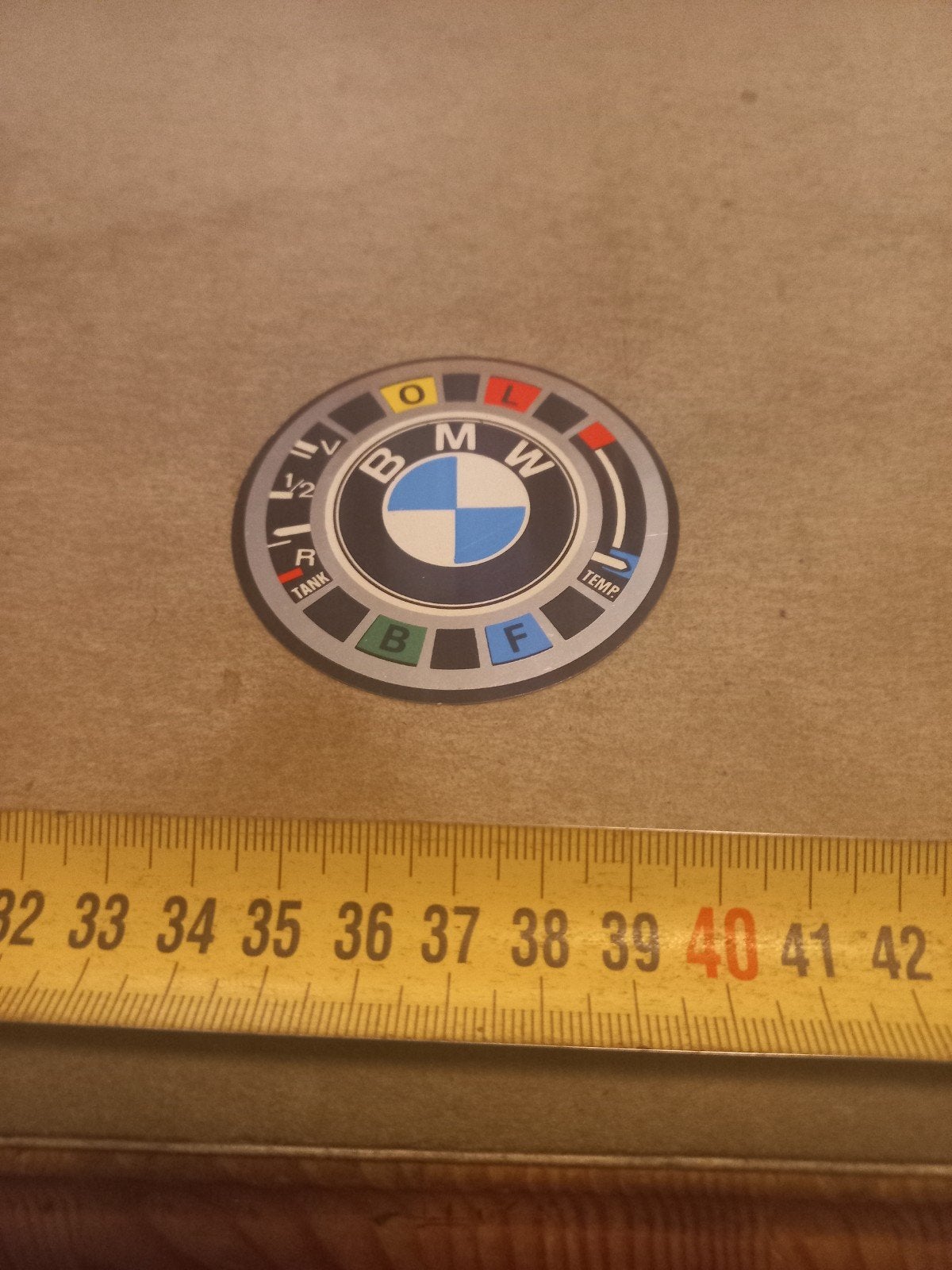 BMW M-logo sticker met brandstof- en temperatuurmeter, Ophalen of Verzenden, Nieuw