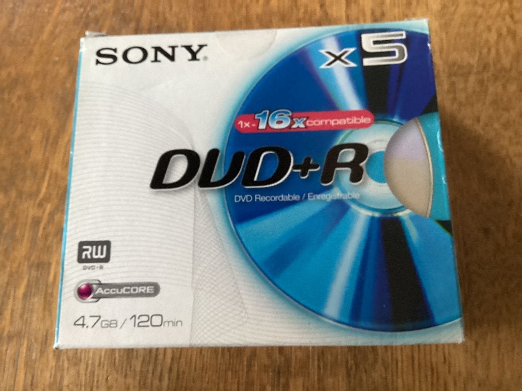2 x Sony DVD+R pakket - 5 stuks per pakket, Ophalen of Verzenden, Nieuw, Dvd, Sony
