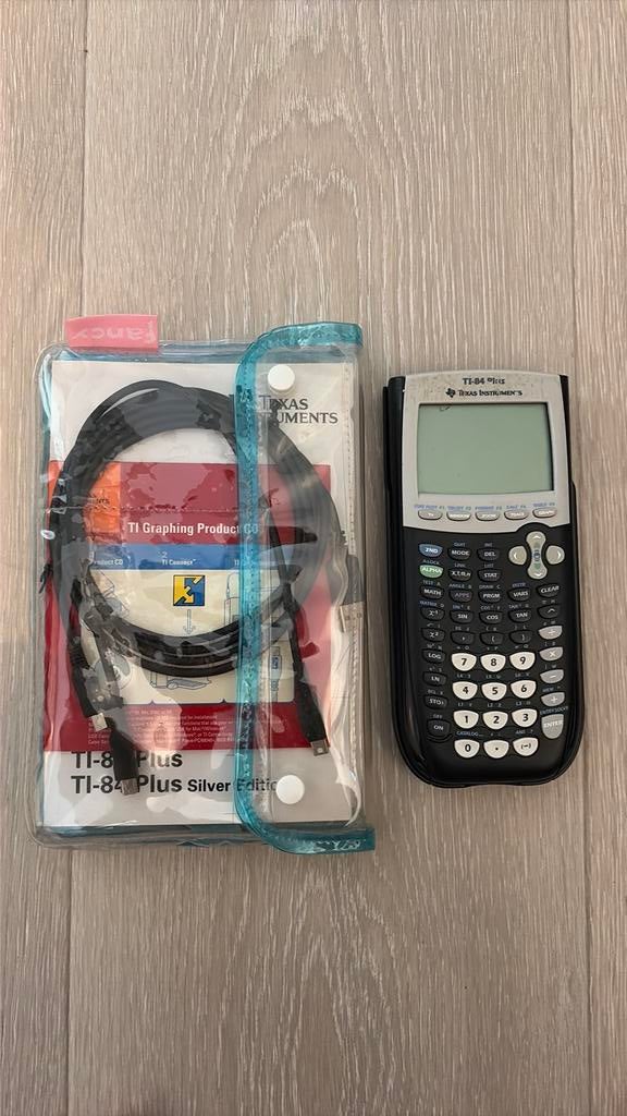 Texas Instruments, TI-84 Plus Silver Edition, Diversen, Ophalen of Verzenden, Grafische rekenmachine, Zo goed als nieuw