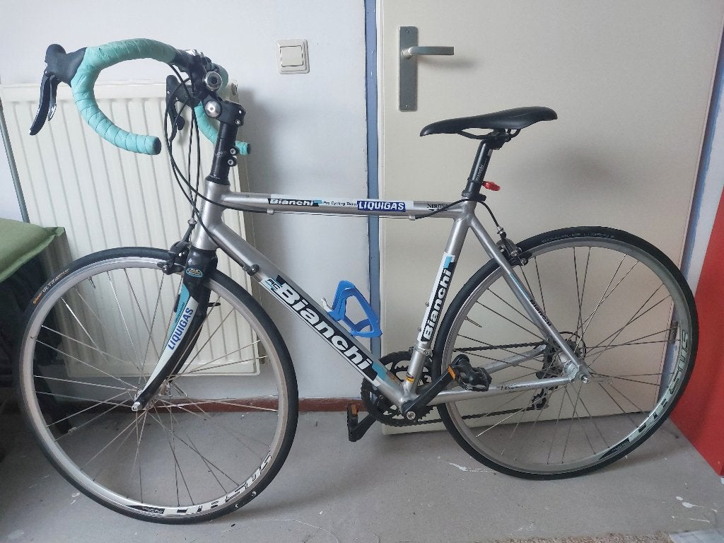 Bianchi racefiets, Heren, Aluminium, Zo goed als nieuw, Meer dan 20 versnellingen