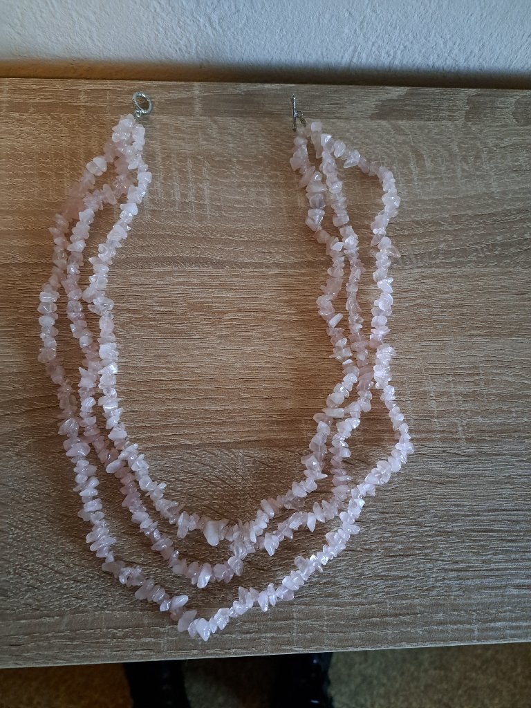 prachtige ketting met edelstenen z.g.a.n., Sieraden, Tassen en Uiterlijk, Kettingen, Ophalen of Verzenden, Nieuw, Steen of Mineraal