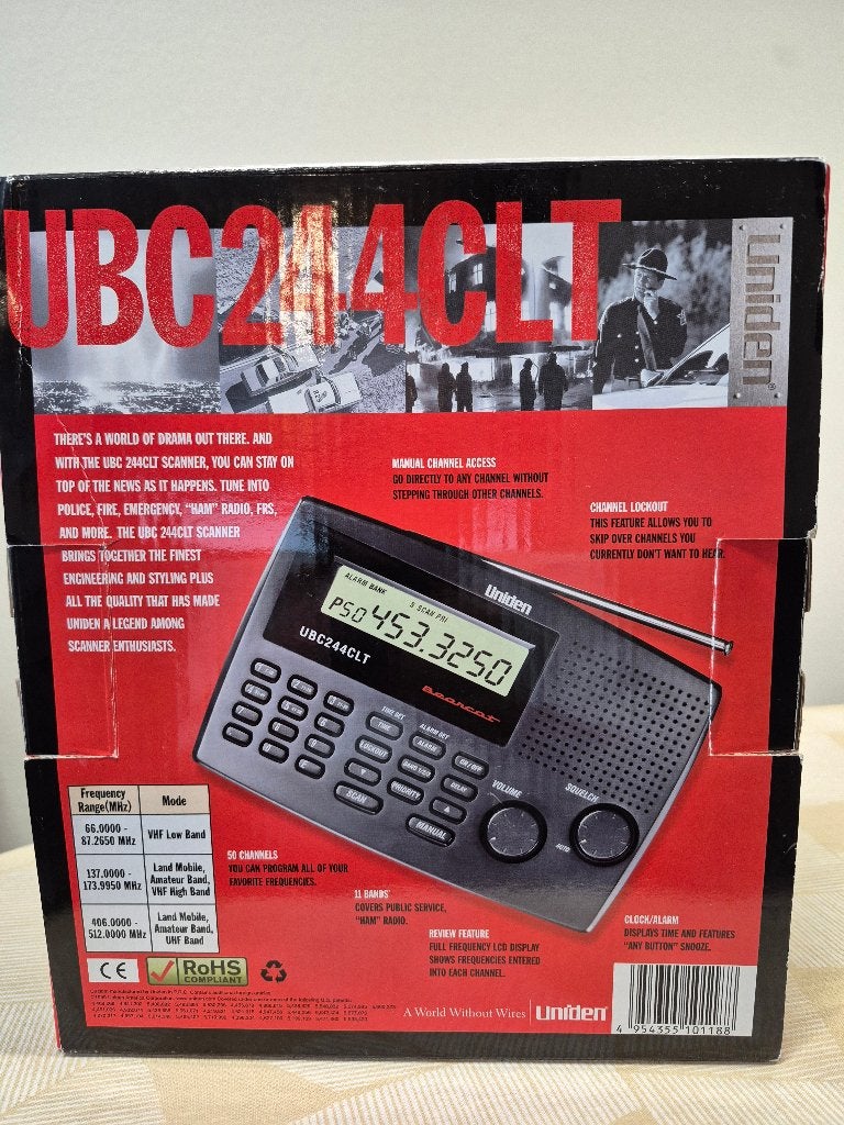 UBC244CLT Scanner, Ophalen, Zo goed als nieuw, Minder dan 30 kanalen