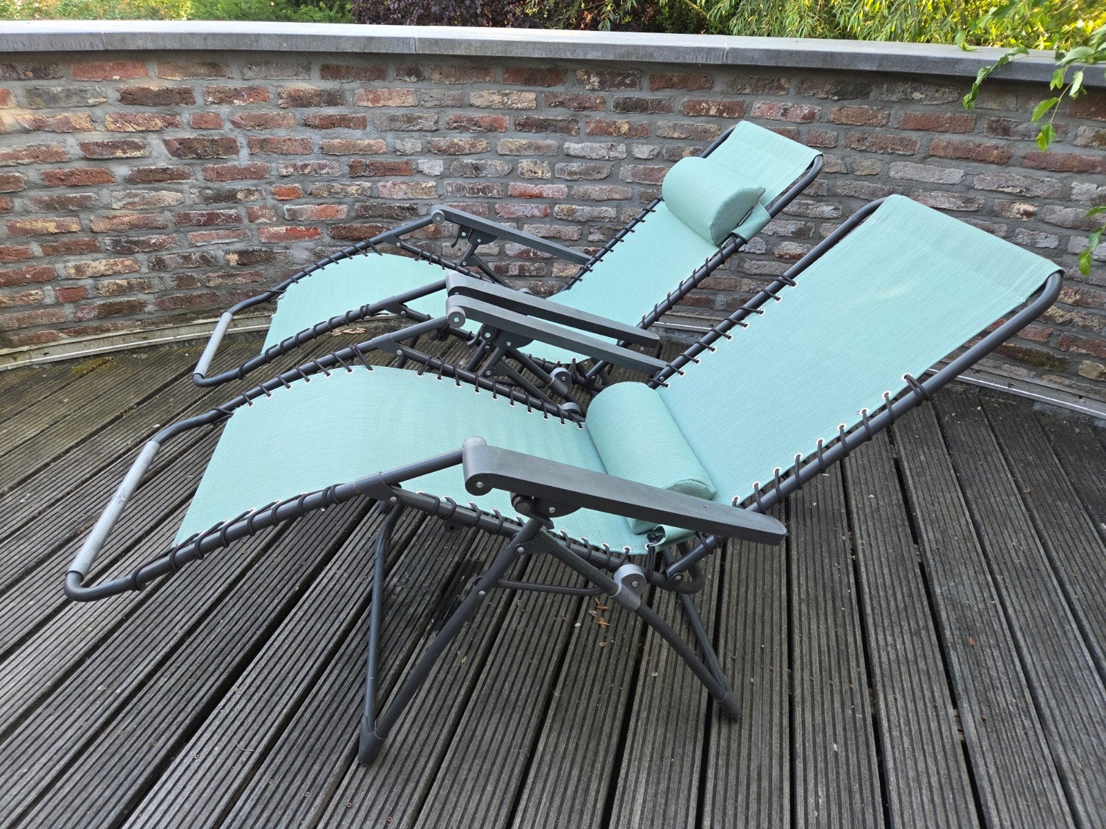 Intratuin Sanya Loungestoelen (groen), Tuin en Terras, Ligbedden, Ophalen