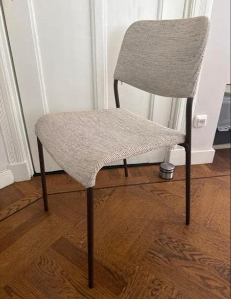 IKEA UDMUND 6 eetkamerstoelen, Huis en Inrichting, Ophalen, Gebruikt, Metaal, Eén