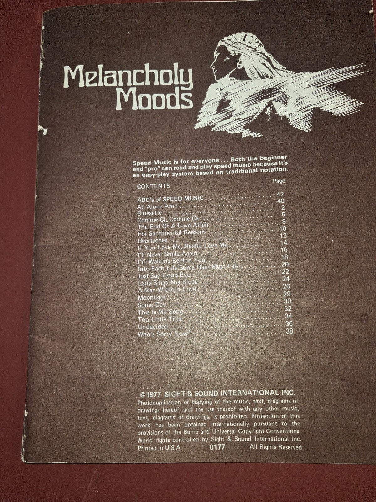 Melancholy Moods - Easy-Play Systeem, Gebruikt, Les of Cursus, Ophalen of Verzenden, Populair