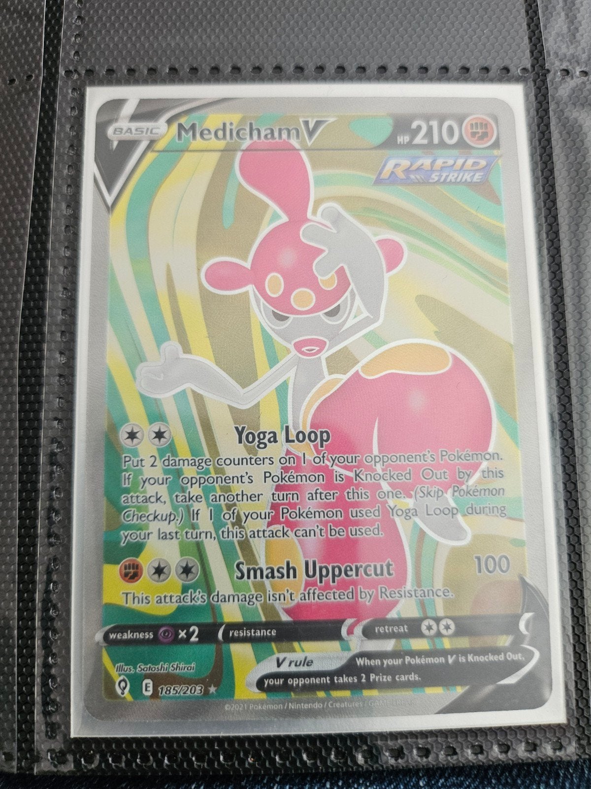 Pokemonkaart medicham nr 185, Ophalen of Verzenden, Zo goed als nieuw