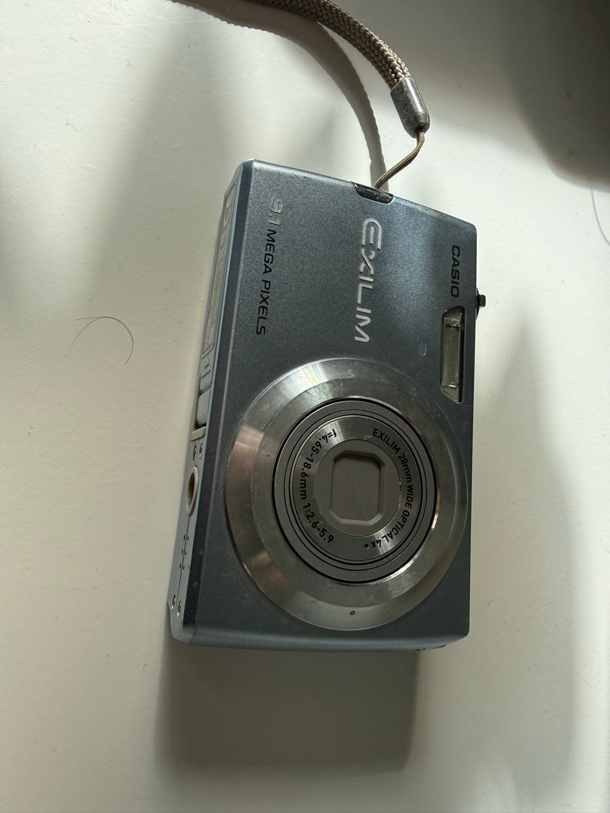 Casio Exilim EX-Z250 Compactcamera Aqua + Oplader & Accu, Audio, Tv en Foto, Casio, Gebruikt, Ophalen of Verzenden, Compactcamera