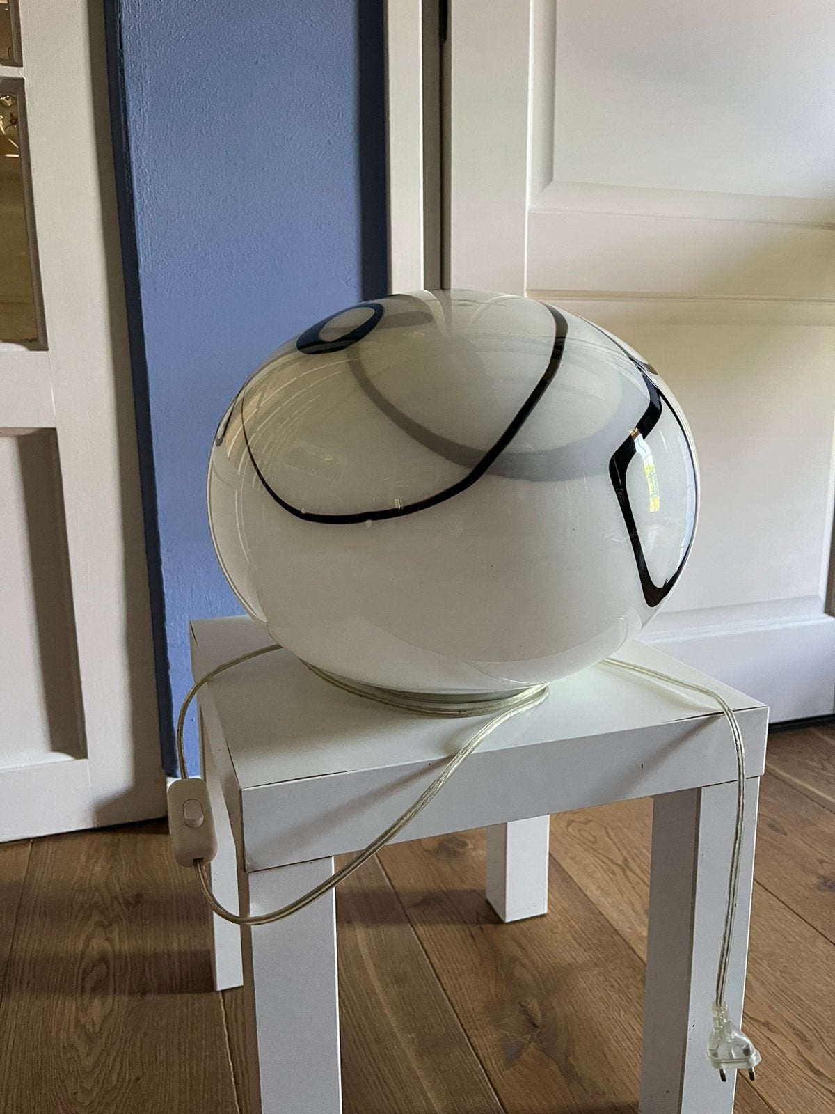 Prachtige handgeblazen glazen bollamp Zijlstra “Tiel”, Ophalen, Zijlstra, Gebruikt, 25 cm