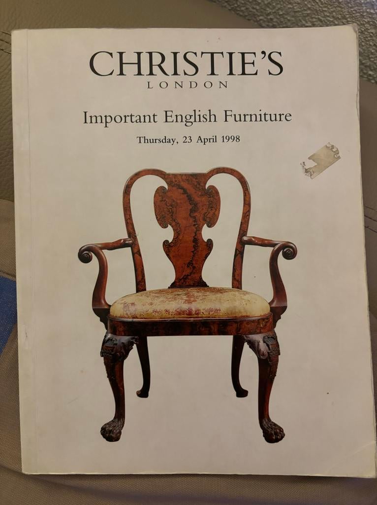 Christie's London Important English Furniture catalogus, Ophalen of Verzenden, Gelezen, Catalogus