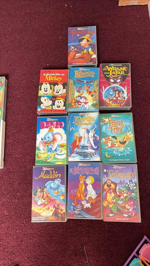 Disney video banden, Cd's en Dvd's, VHS | Kinderen en Jeugd, Alle leeftijden, Ophalen of Verzenden, Zo goed als nieuw