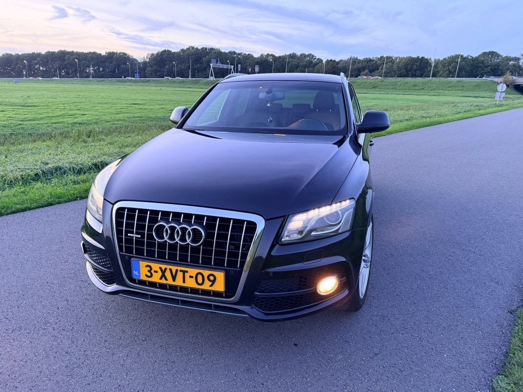 Audi Q5 2.0 Tfsi Hybrid Quattro 245pk 2012 Zwart S line, Auto's, Automaat, Zwart, Vierwielaandrijving, SUV of Terreinwagen