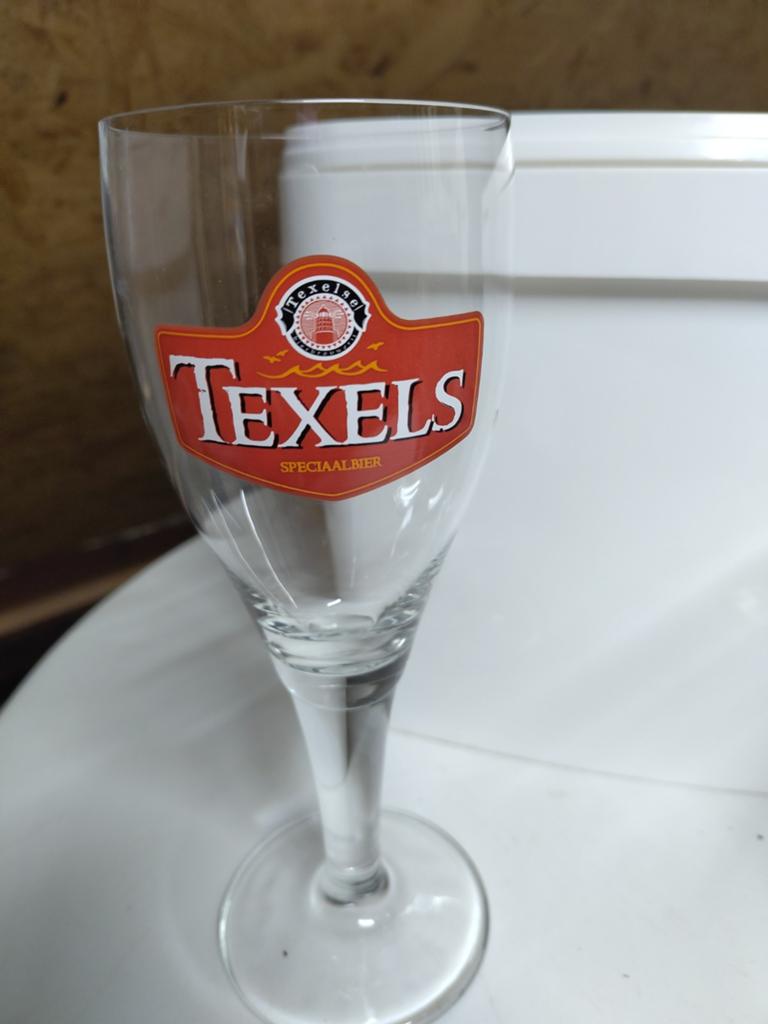 Modern Texels bierglas - Speciaalbier, Verzamelen, Biermerken, Zo goed als nieuw, Glas of Glazen, Overige merken, Ophalen of Verzenden