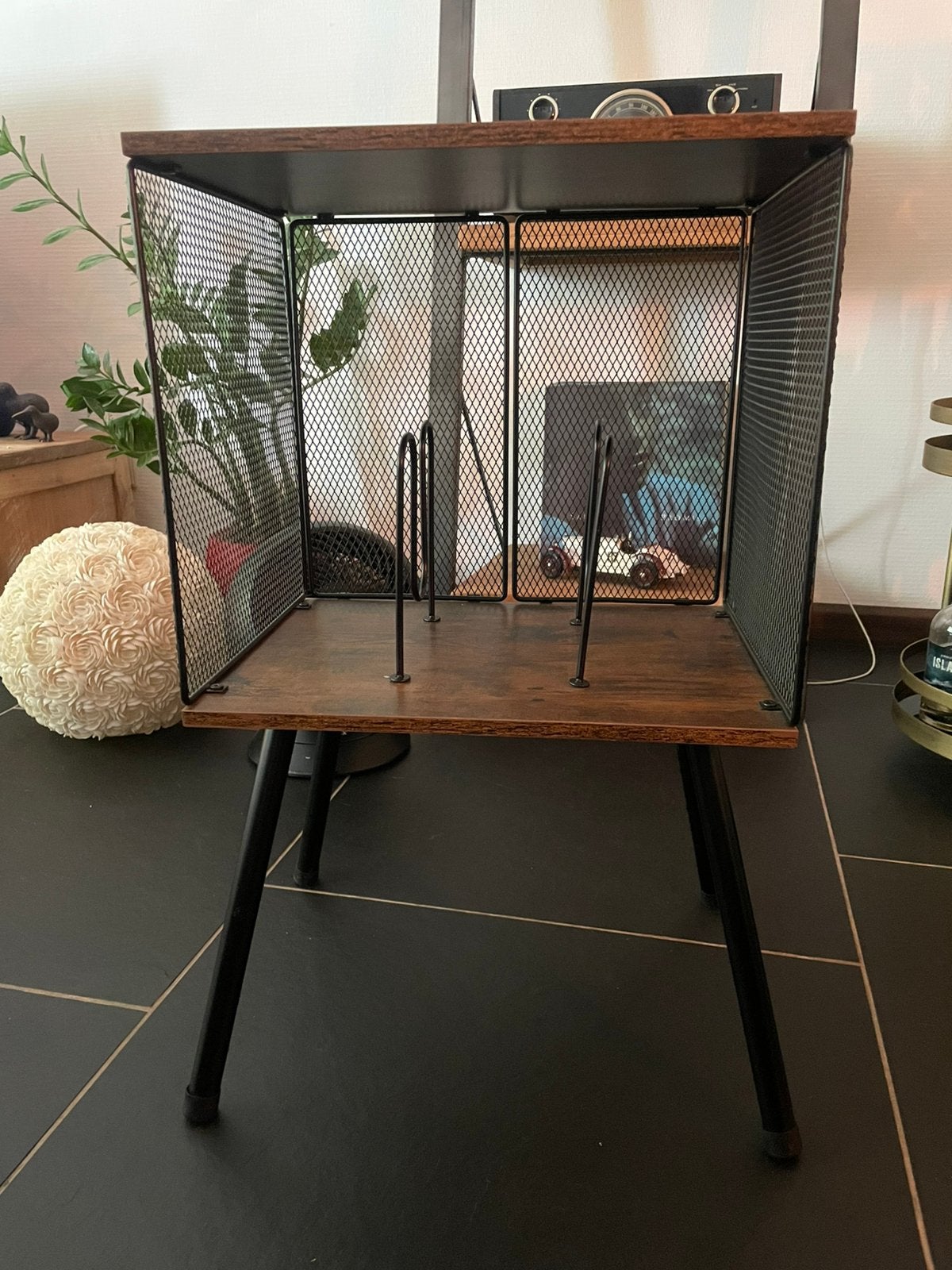 LP tafel, Huis en Inrichting, Tafels | Sidetables, Ophalen, 50 tot 100 cm, Zo goed als nieuw, 25 tot 50 cm