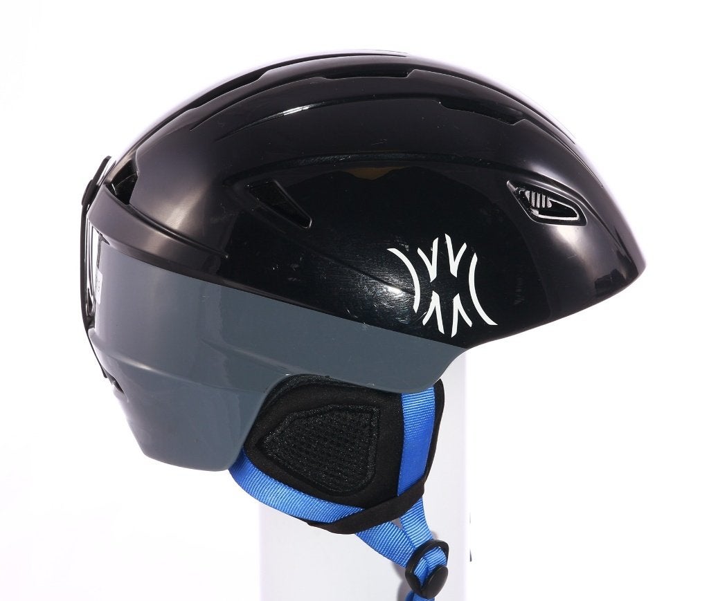 59; 60; 61 cm ski snowboard helm SLOKKER, Black/grey/blue, Sport en Fitness, Overige merken, Gebruikt, Verzenden, Overige typen