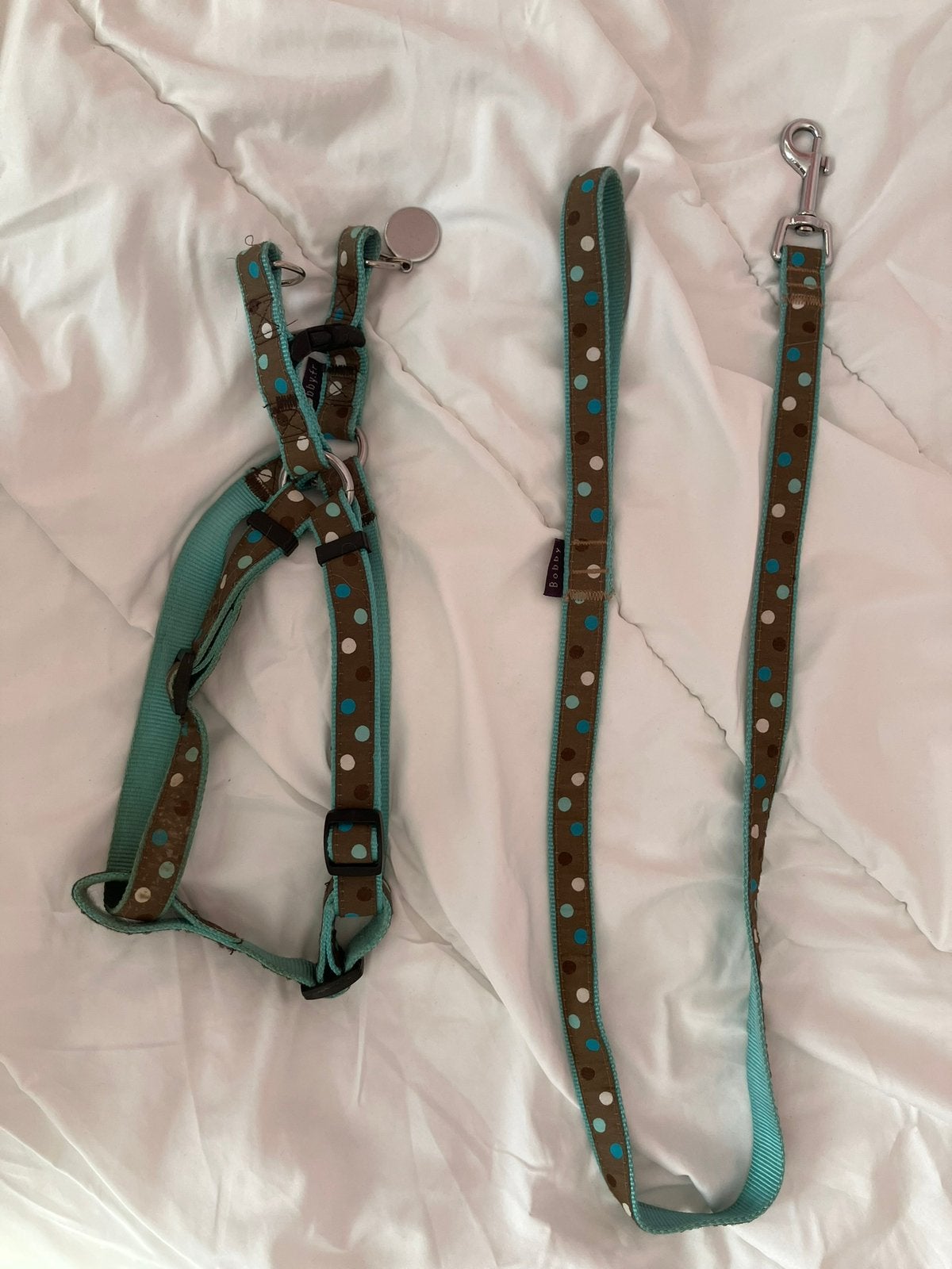 Nette honden tuigje met riem bobby voor middenslag hond, Dieren en Toebehoren, Honden-accessoires, Ophalen of Verzenden, Zo goed als nieuw