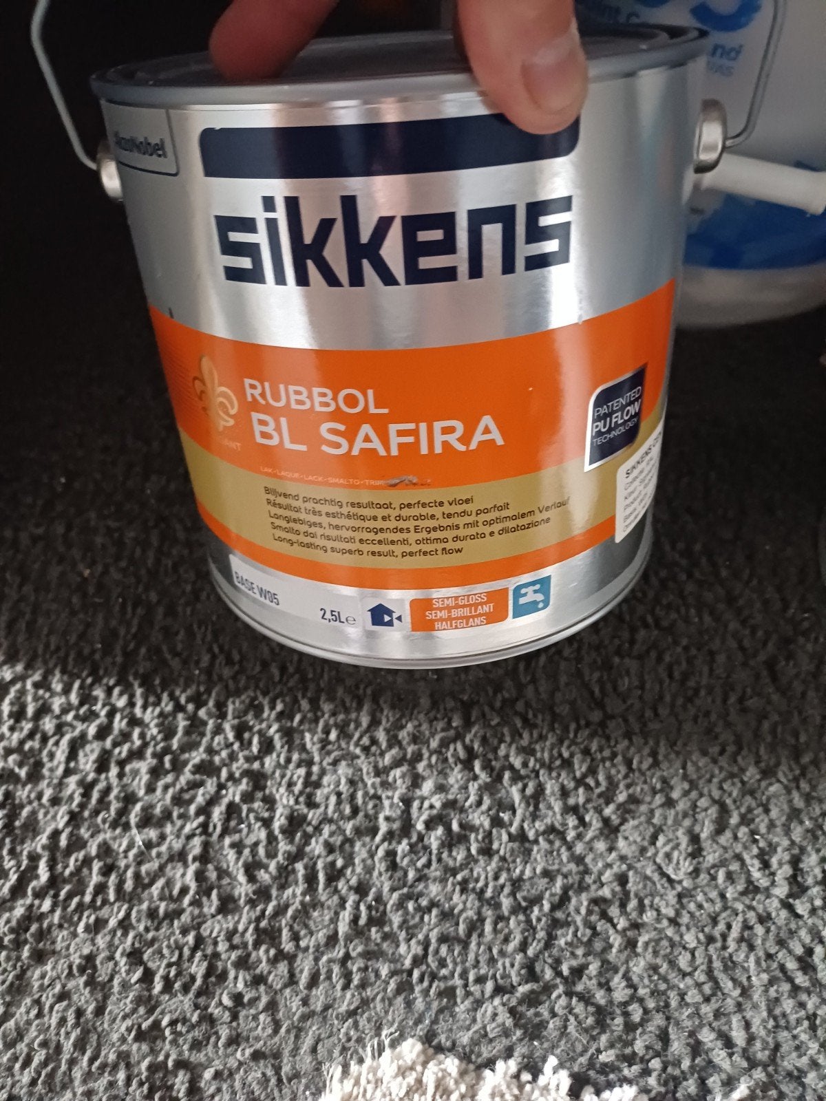 mooi sikkens aflak watergedragen, Ophalen of Verzenden, Blauw