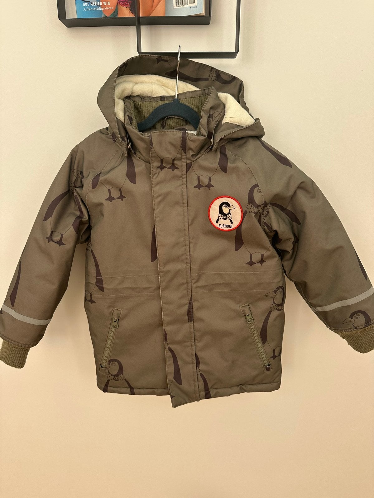 Mini Rodini Winterjas Punquin - Maat 104/110, Ophalen of Verzenden, Gebruikt, Jongen of Meisje, Jas