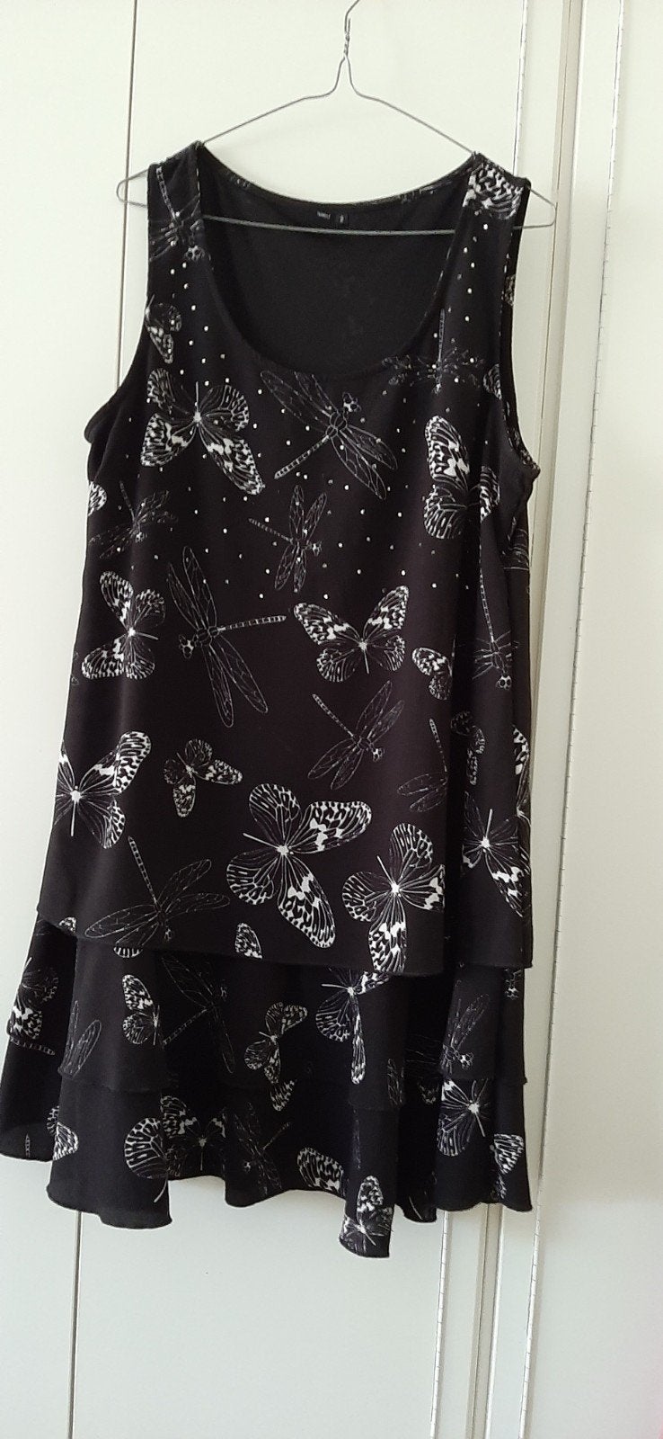 Heerlijk jurkje van Paprika . 2.  Met glimmertjes, Zwart, Maat 46/48 (XL) of groter, Ophalen of Verzenden, Zo goed als nieuw