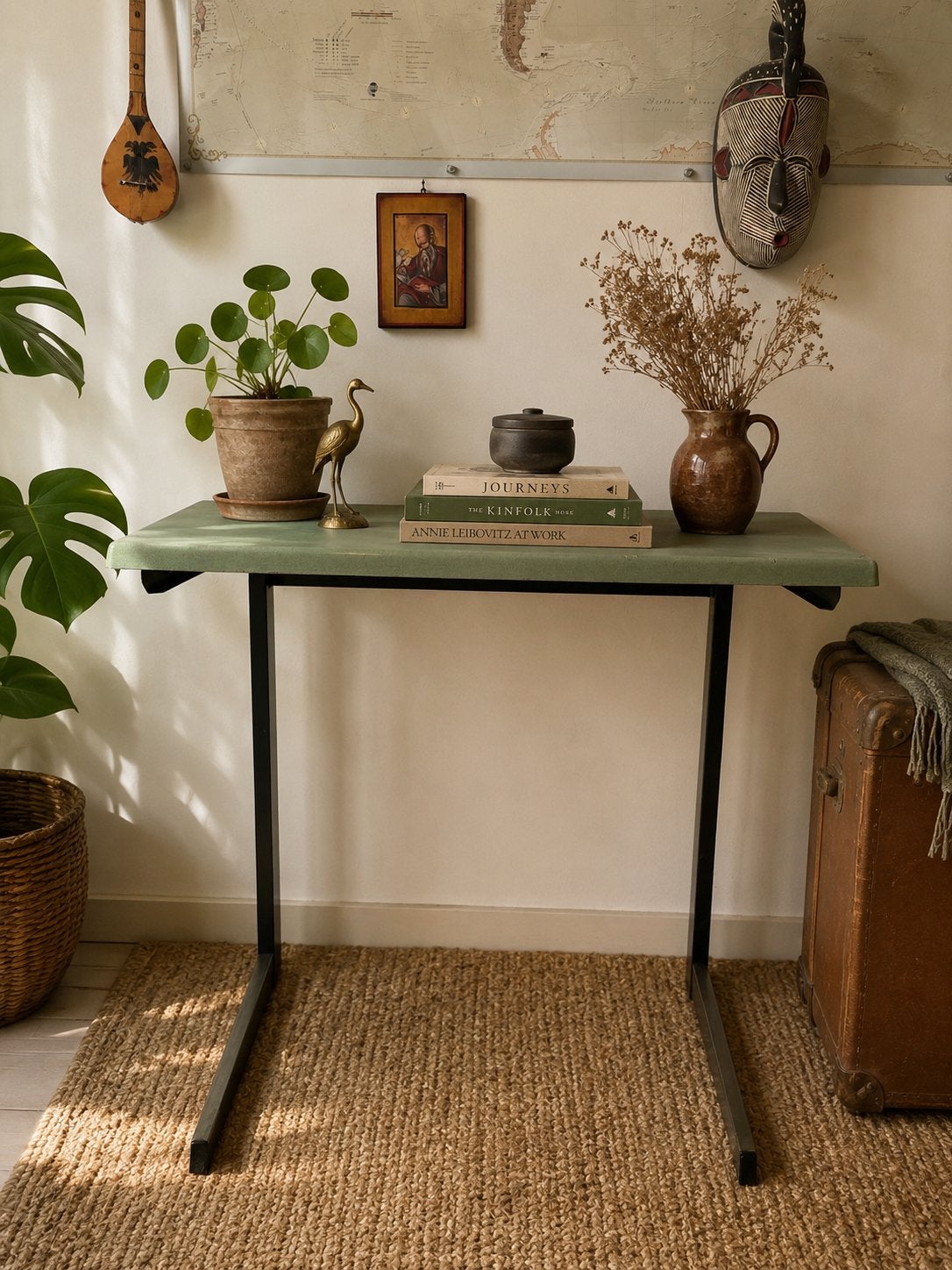 Vintage Groen Metalen Bureau/Tafel - Jaren '70, Ophalen