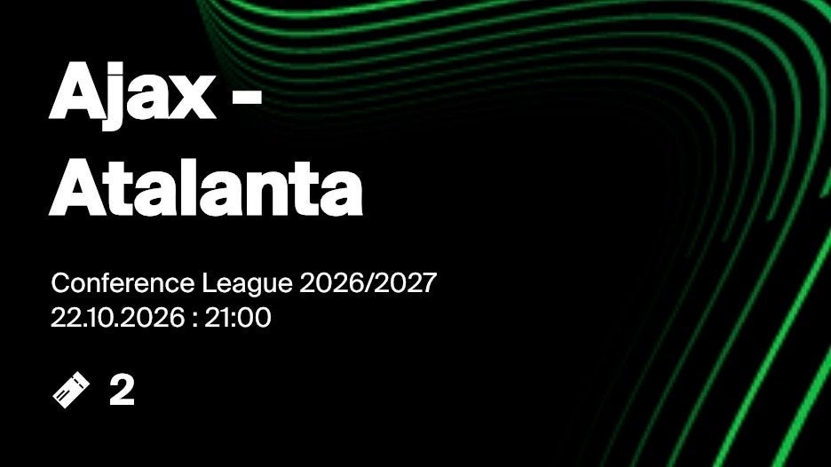 2 F side tickets tegen Atalanta
