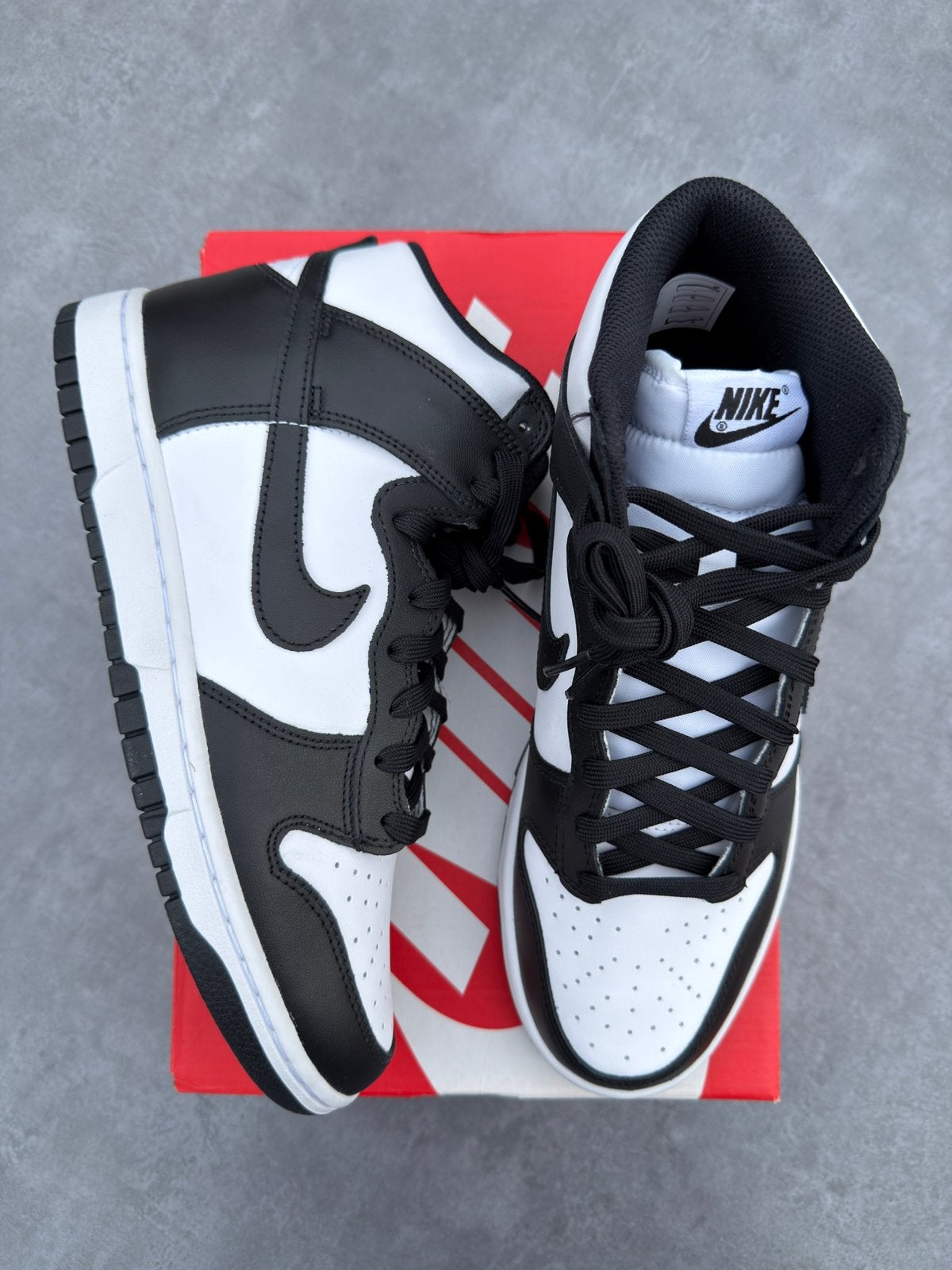 Nike Dunk High Black White - Maat 44.5, Kleding | Heren, Schoenen, --, Zwart, Nieuw, Ophalen of Verzenden