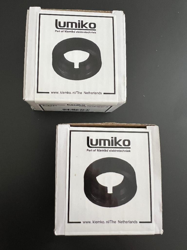 NIEUW 2x LUMIKO 876731 Opbouwbehuizing voor Lagos spotje, Modern strak, Nieuw, Plafondspot of Wandspot, Verzenden