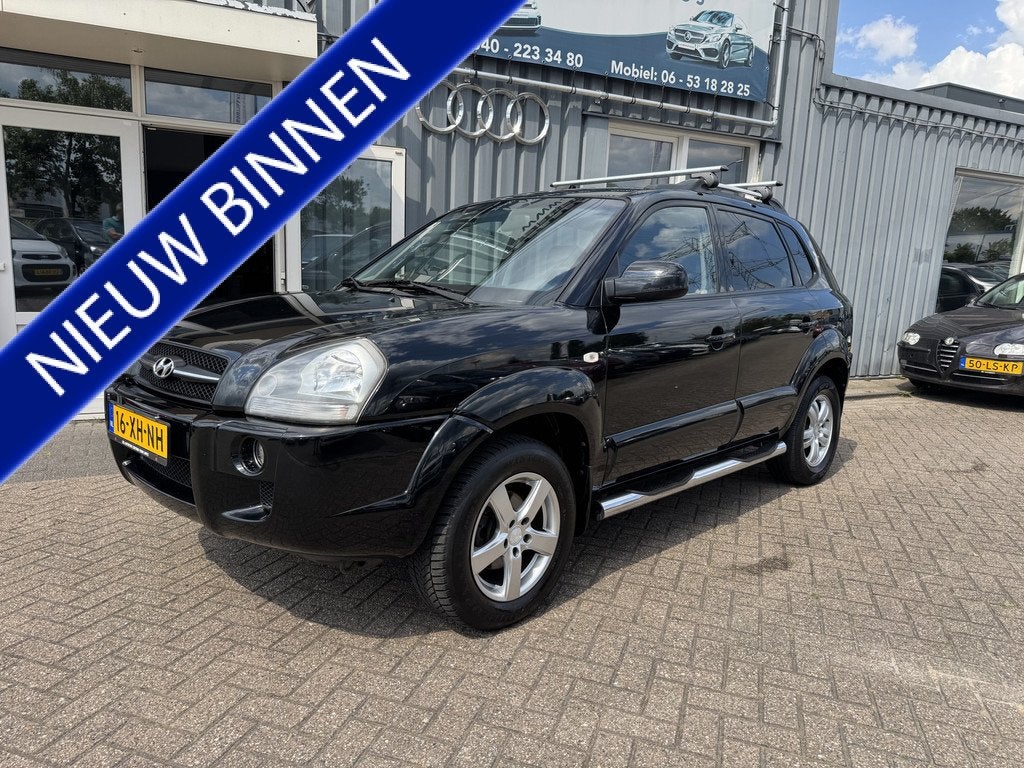 Hyundai Tucson 2.0i Style Premium (bj 2007), Auto's, Hyundai, Gebruikt, 4 cilinders, Zwart, Handgeschakeld