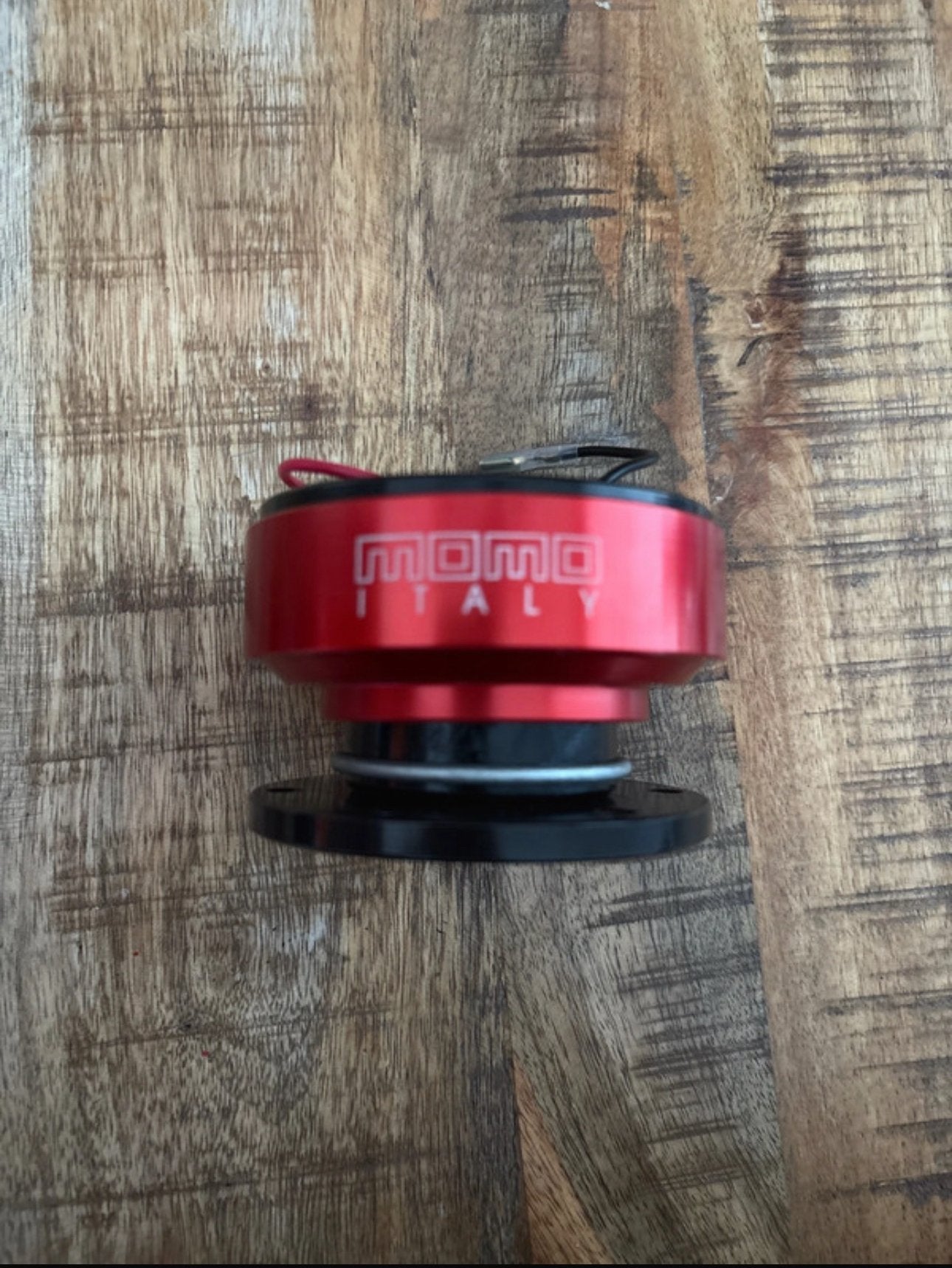 MOMO Italy Stuurnaaf / Steering Wheel Hub – Rood/Zwart, Ophalen of Verzenden, Nieuw