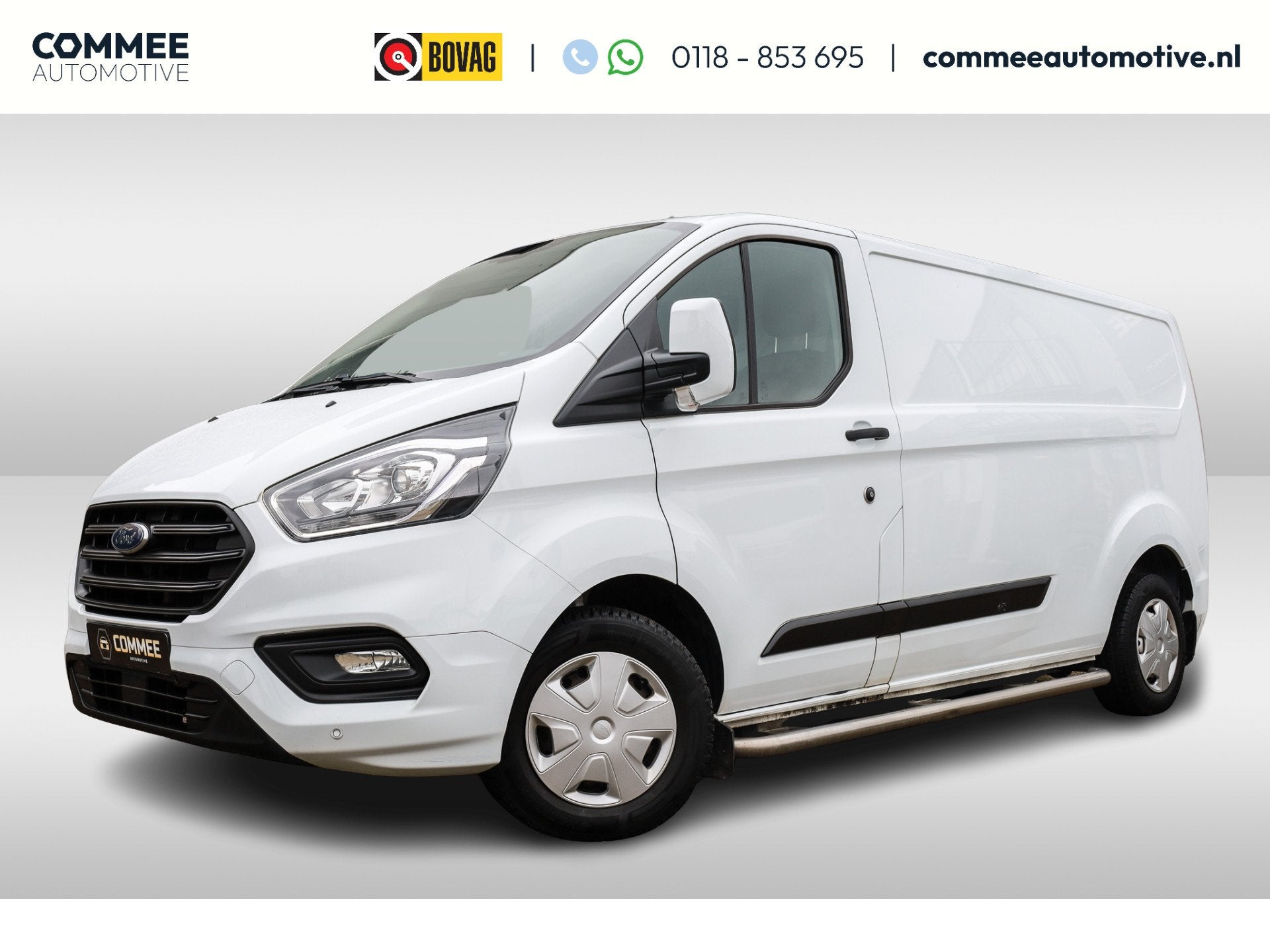 Ford Transit Custom 300 2.0 TDCI L2H1 Trend AC I Cr.Contr I, Voorwielaandrijving, LED verlichting, Zwart, 4 cilinders