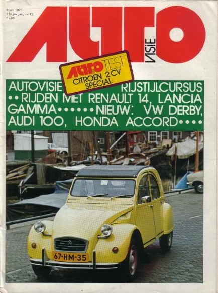 Autovisie 12 1976 : Citroen 2CV - Renault 14 - Lancia Gamma, Ophalen of Verzenden, Gelezen, Algemeen