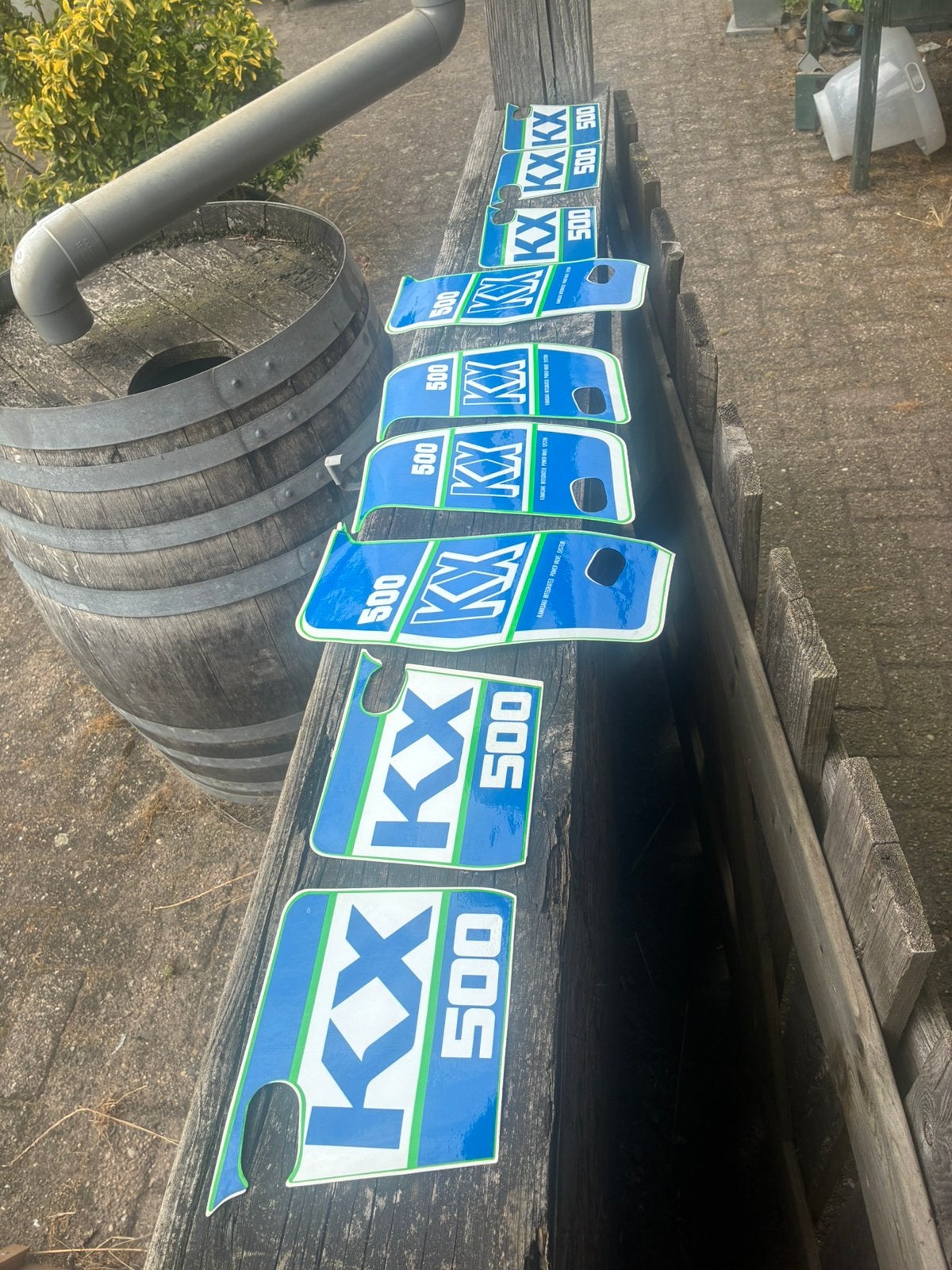 Kx 500 kawssaki kx500 stickers OEM kx500, Ophalen of Verzenden