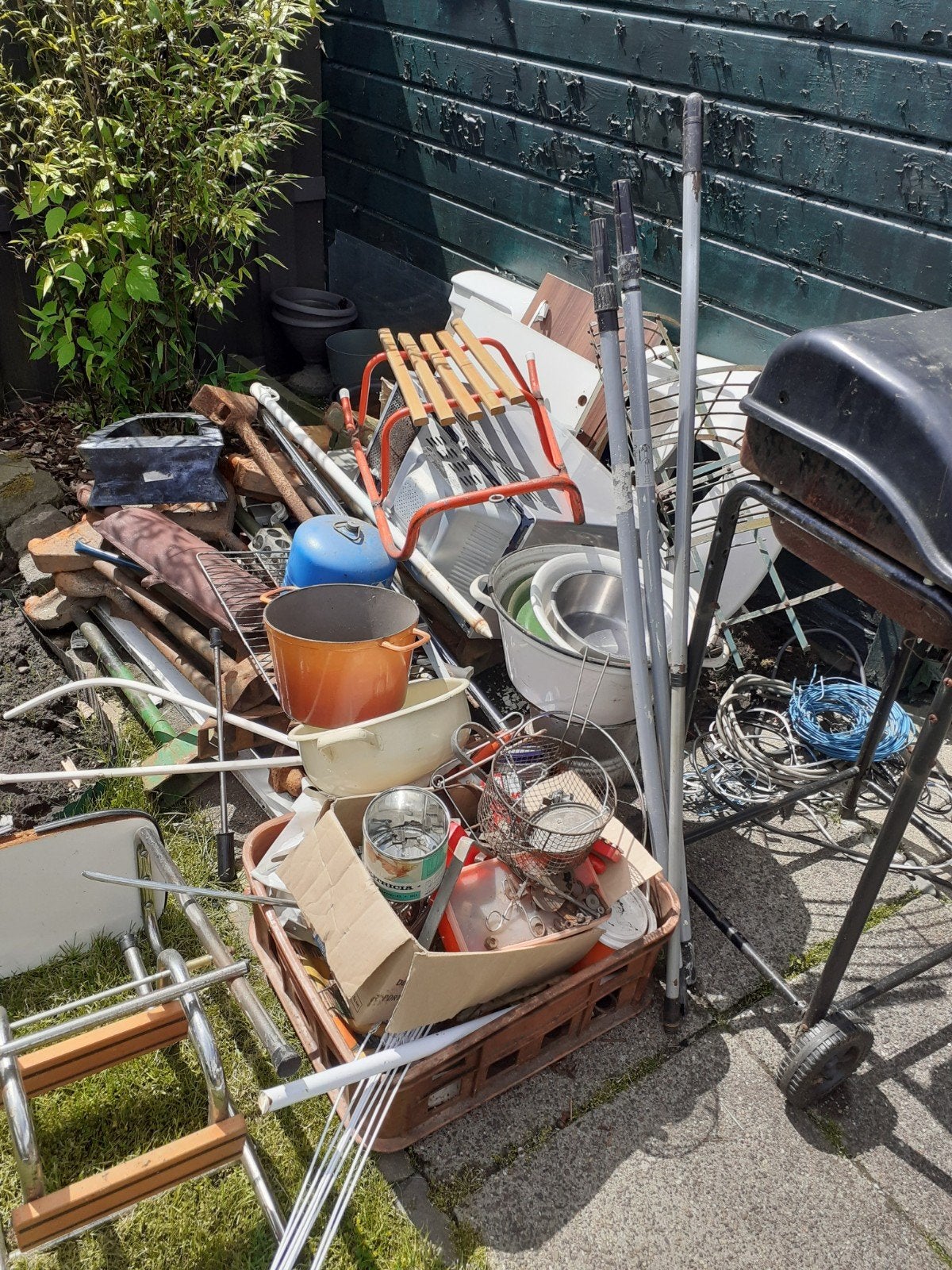 Partij oudijzer bieden, Ophalen, Gebruikt, Overige metalen