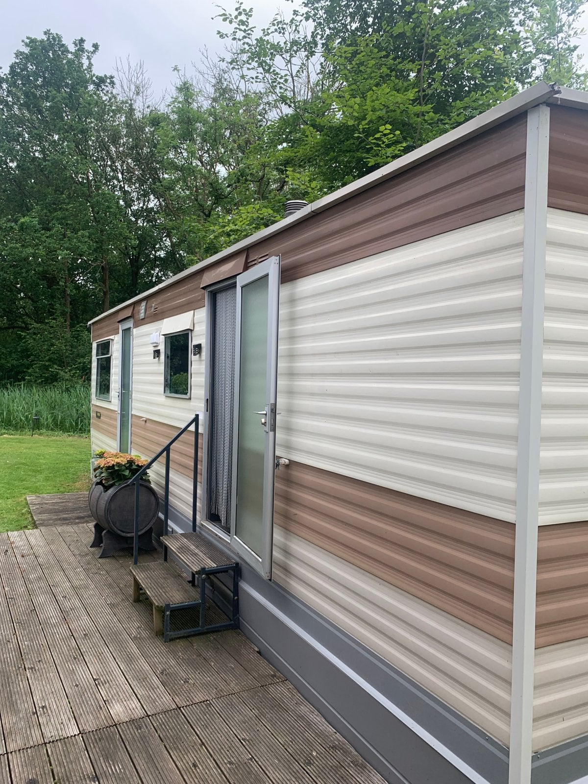 Te koop een Aztec Atlas stacaravan 8.5x4m., Caravans en Kamperen, Stacaravans, Tot en met 2