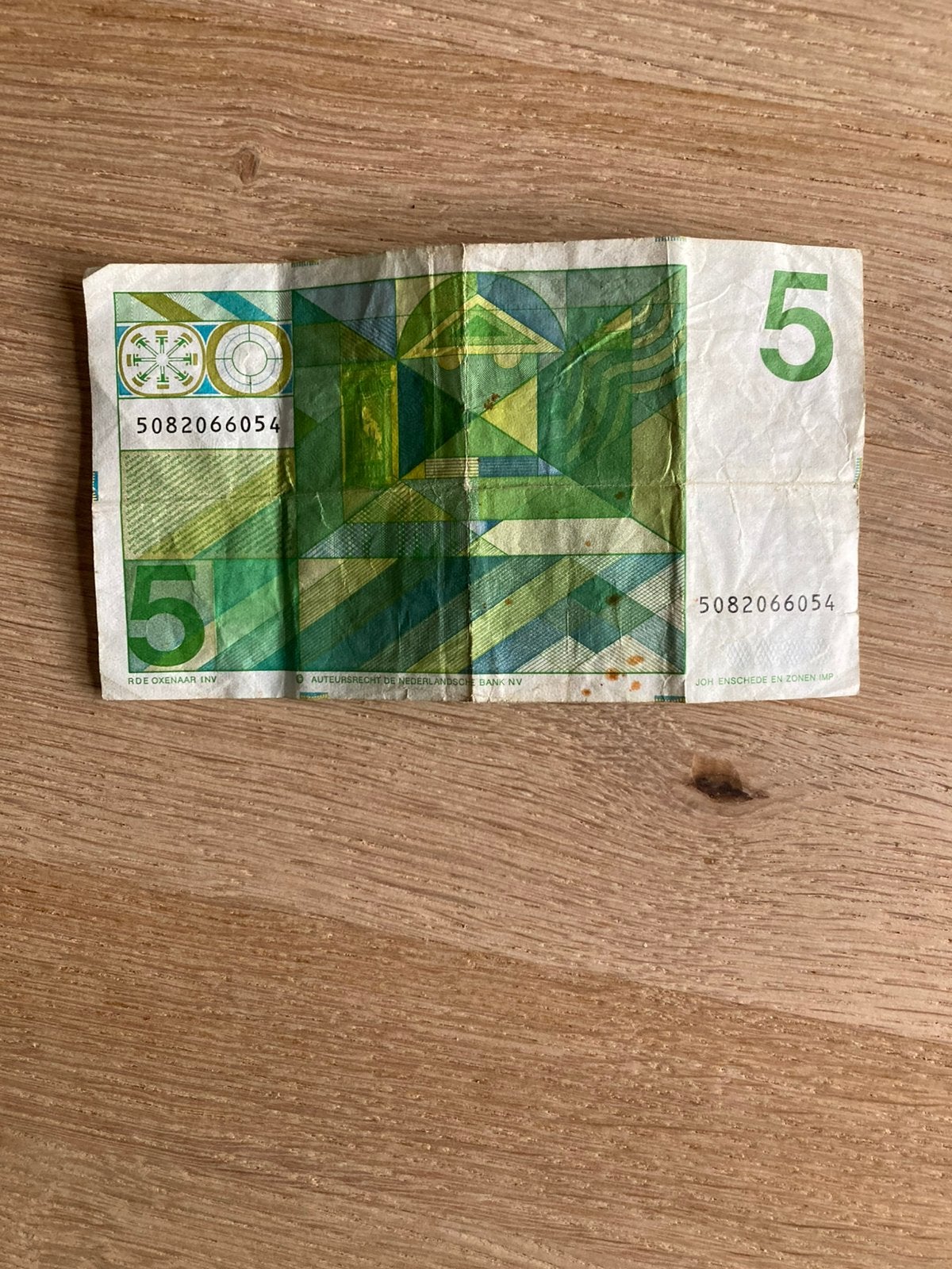 5 gulden biljet, Ophalen of Verzenden, 5 gulden