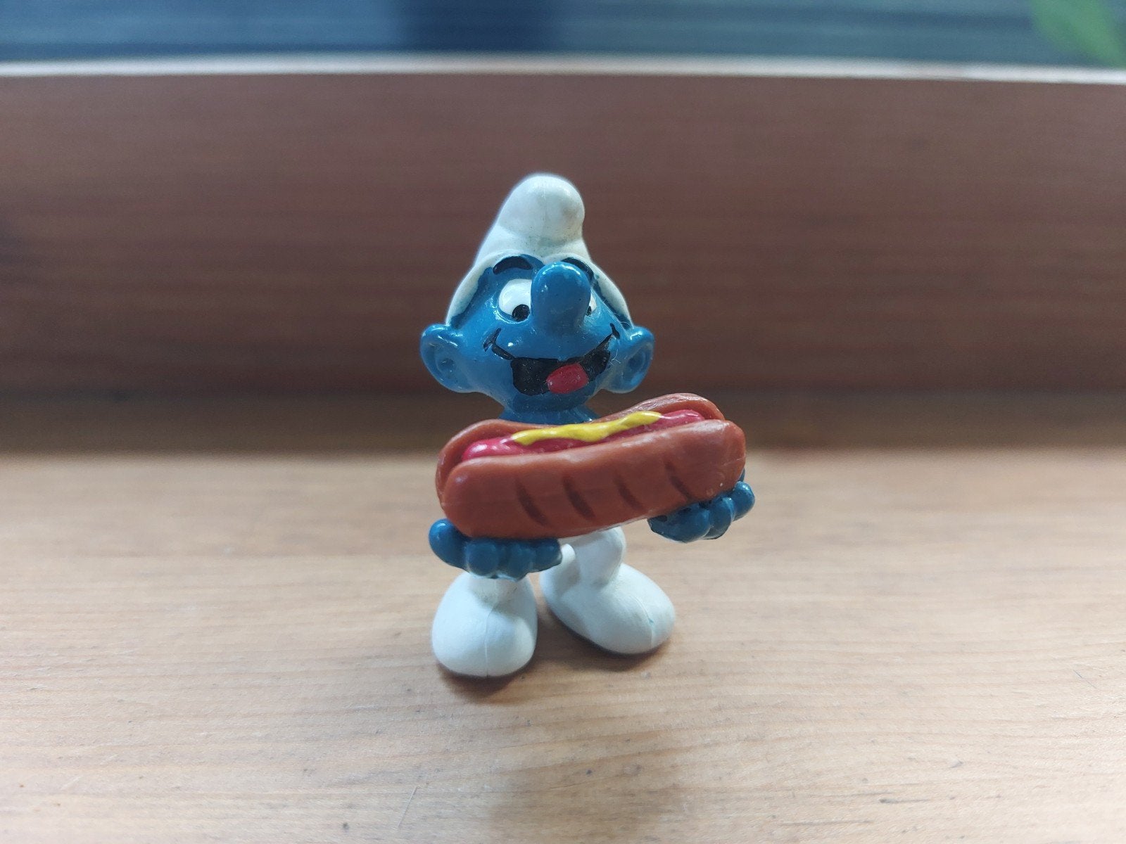 Smurf met hotdog 20169 De Smurfen, Ophalen of Verzenden
