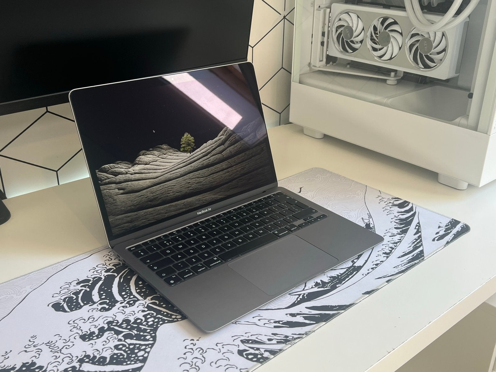 MacBook Air M1, Computers en Software, Apple Macbooks, Gebruikt, MacBook Air, 13 inch, Onbekend, 256 GB, 8 GB, Qwerty, Ophalen of Verzenden