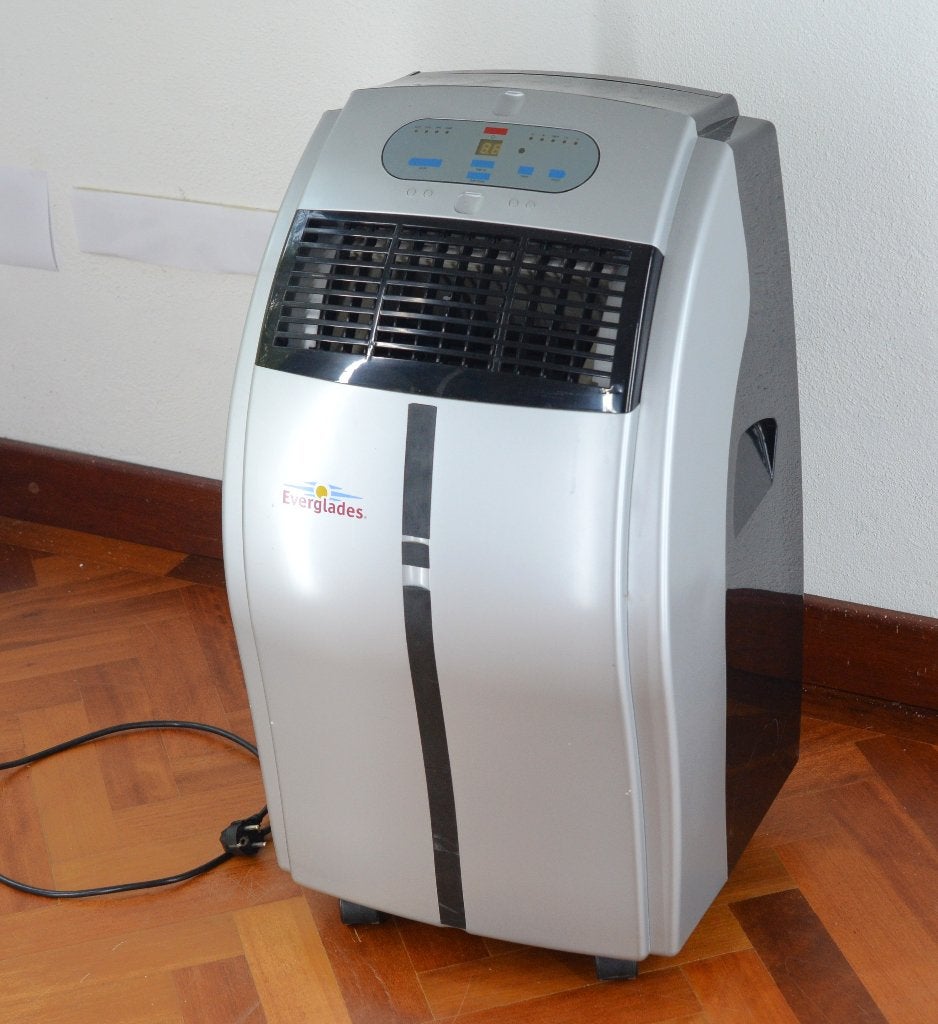 Mobiele airco Everglades EV9039, met luchtafvoer.Koelt goed., Ophalen, Gebruikt, 3 snelheden of meer, Koelen en Ontvochtigen