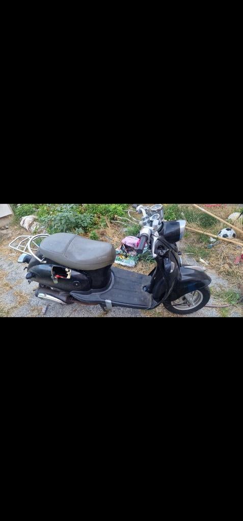 Zwarte Scooter - 4 takt retro scooter onderdelen, Ophalen of Verzenden, Gebruikt, Overige typen, Overige merken