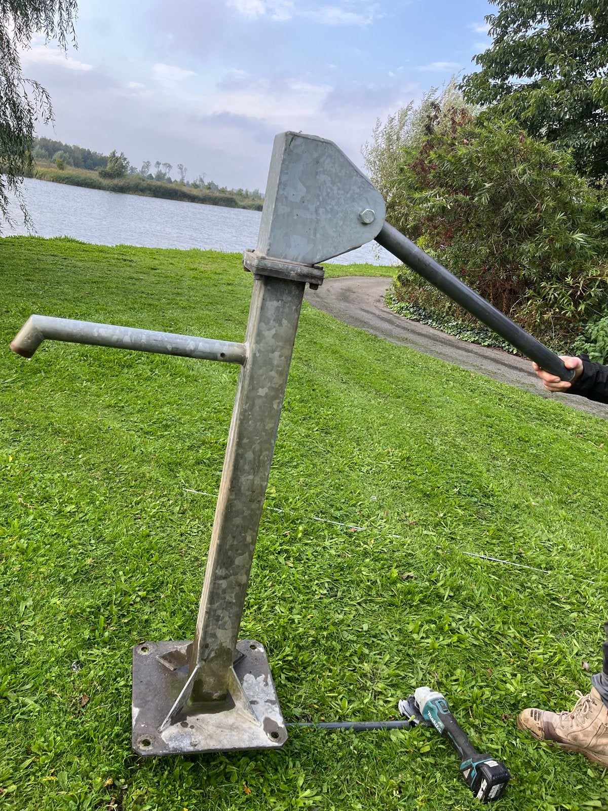 Robuuste kompan handpomp voor waterput, tuin of speeltuin, Ophalen of Verzenden, Gebruikt, Handmatig, Overige typen