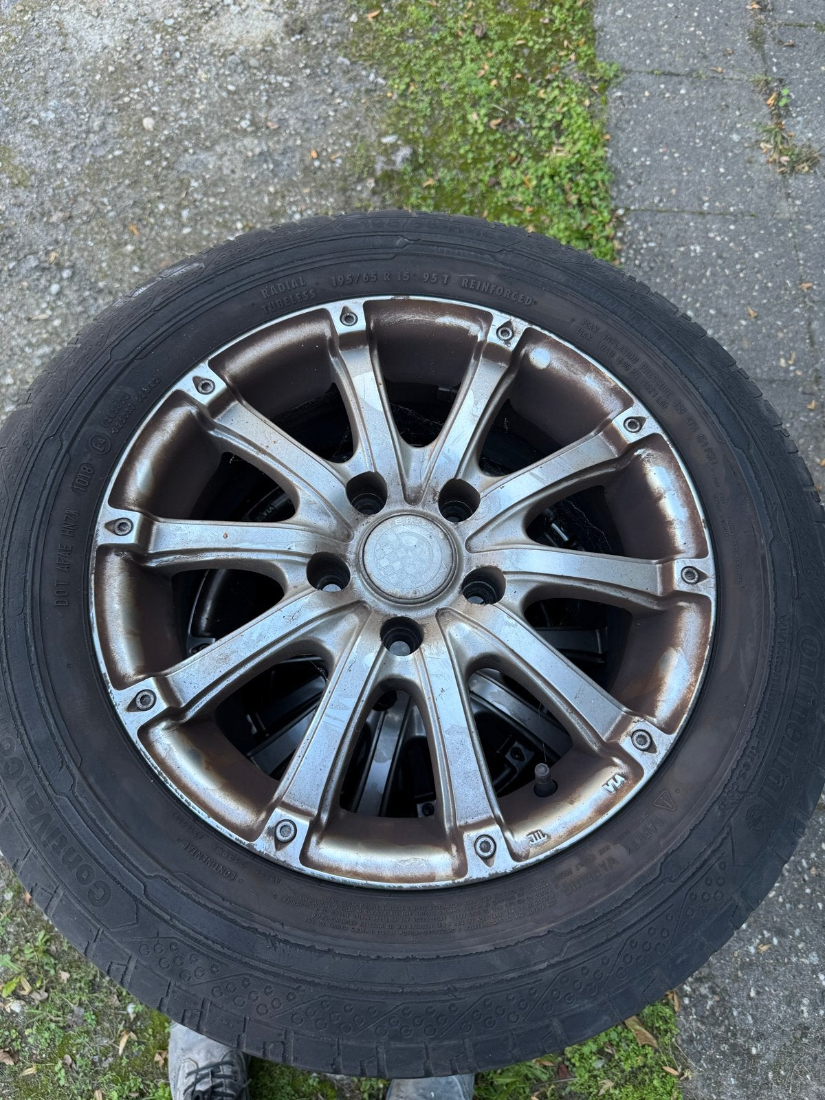 Velgen met banden voor Caddy 2008 - 195/65 R15, Ophalen of Verzenden, Gebruikt, Volkswagen