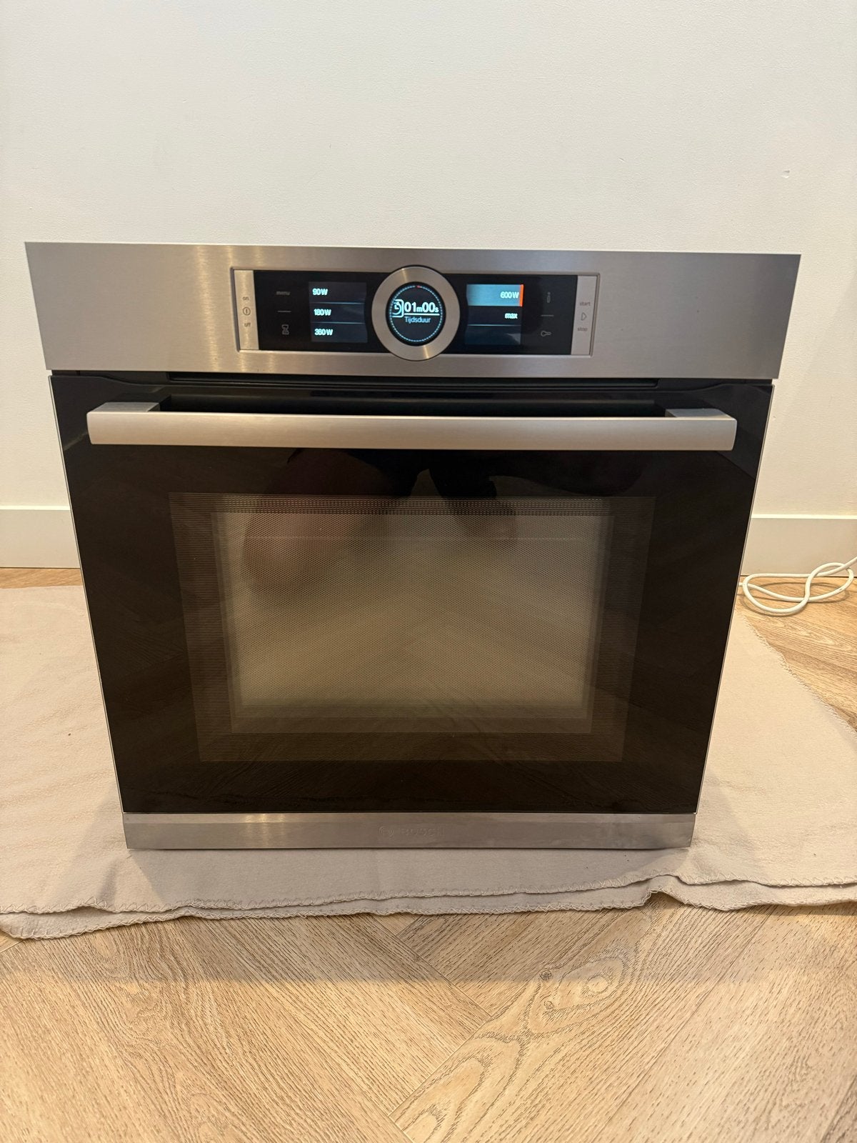 Bosch Inbouw Combi-oven met Magnetronfunctie - Zo goed als n, 45 tot 50 cm, Hete lucht, 60 cm of meer, Inbouw