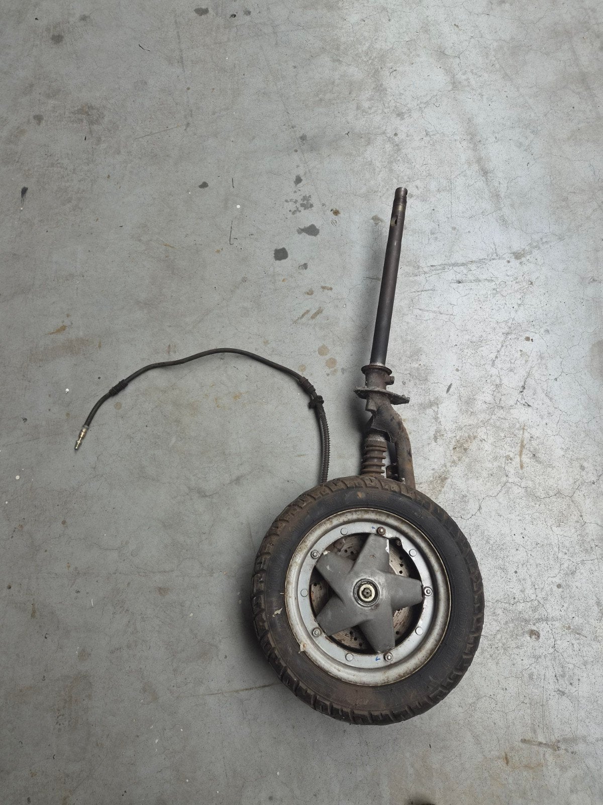 Voorvork Piaggio Skipper Skr compleet met velg en remklauw, Ophalen of Verzenden, Gebruikt, Overige typen
