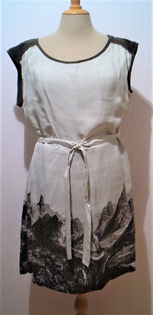 Leuk tuniek/jurkje met berg toppen print van Didi! M, Ophalen of Verzenden, Zo goed als nieuw, Maat 38/40 (M), Beige