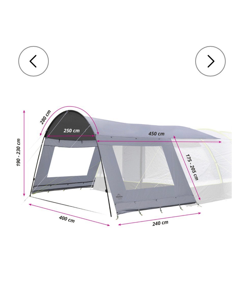 Tarp: Obelink Soleil Plus Window CoolDark tentluifel, Ophalen, Gebruikt