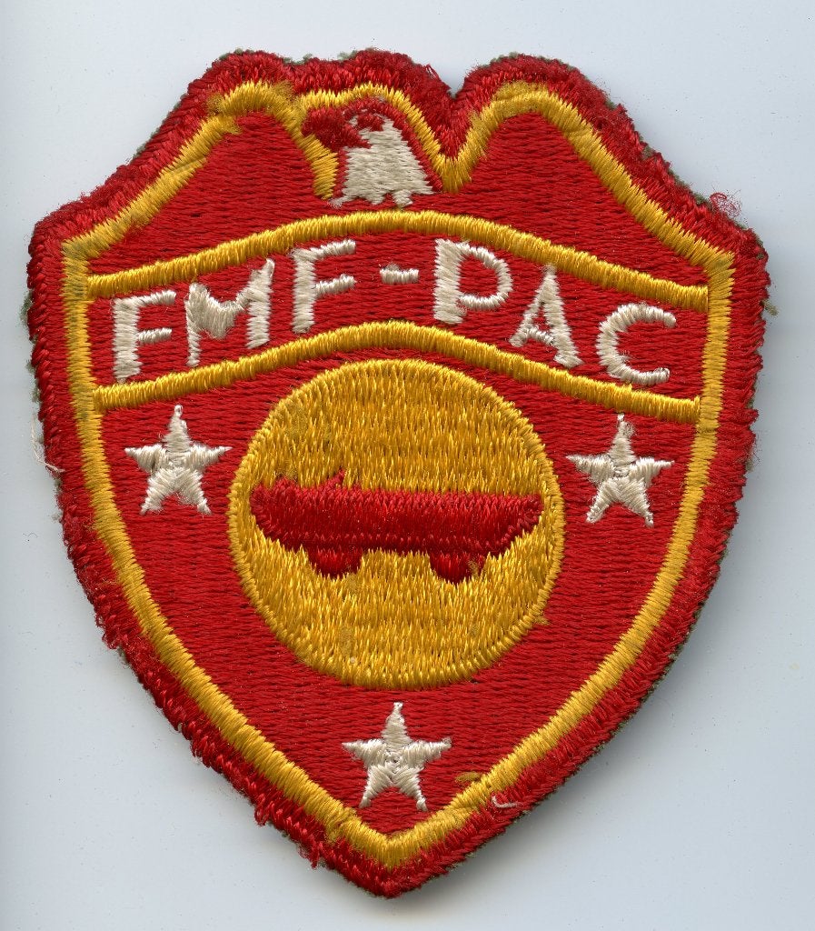 WO2 US FMF Pacific DUKW Companies Patch, Verzenden, Landmacht, Amerika, Embleem of Badge