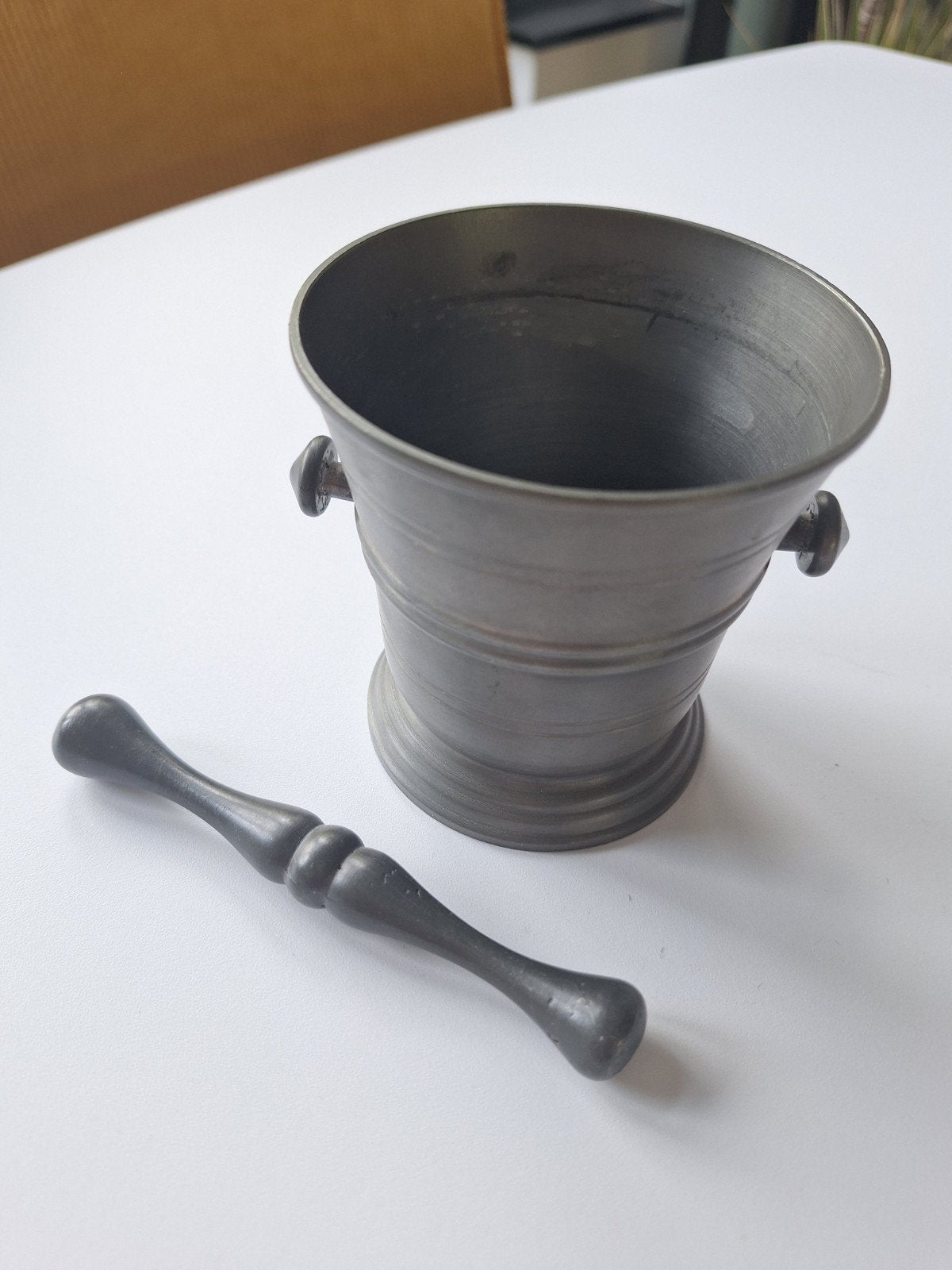 Vijzel tin, Antiek en Kunst, Ophalen of Verzenden
