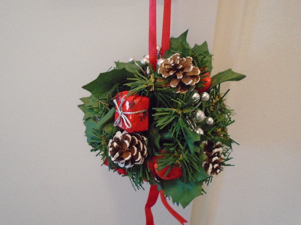 Bijzondere KerstBol ca.60jr. oud. Ø17cm., Diversen, Ophalen of Verzenden, Zo goed als nieuw