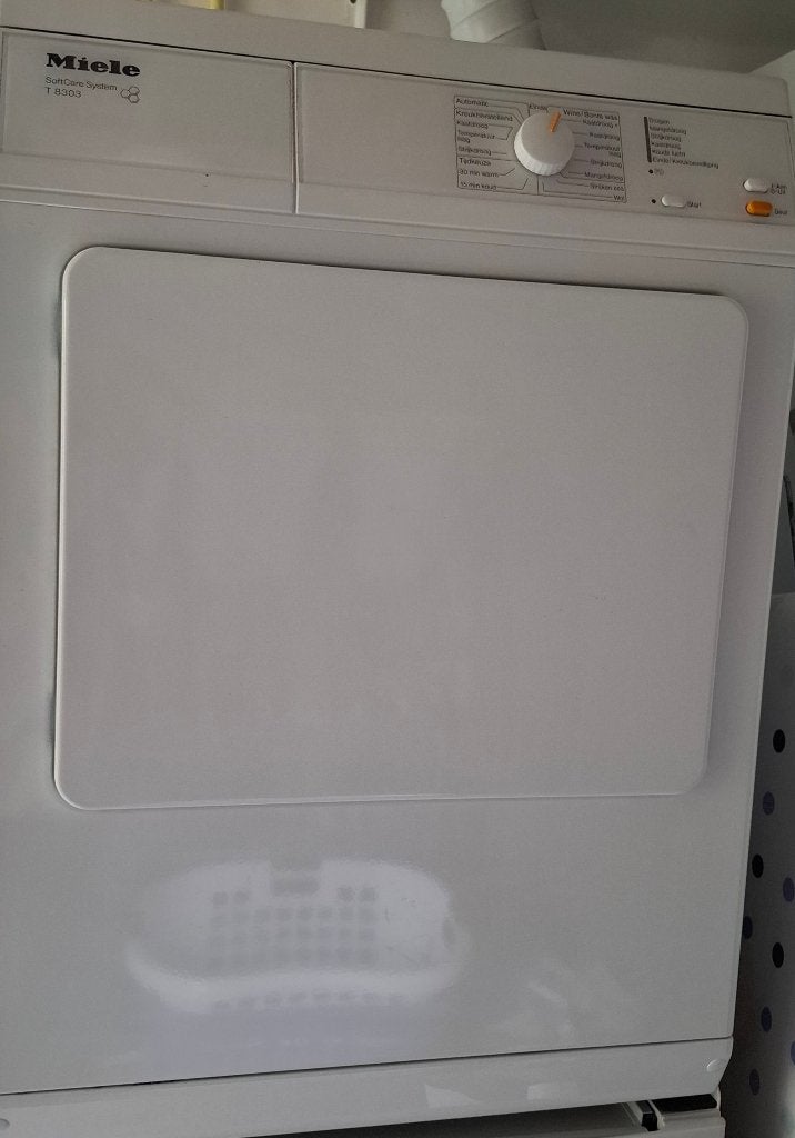 Miele Softcare System T8303 droger met luchtafvoer, Ophalen, 6 tot 8 kg, Gebruikt, Luchtafvoer