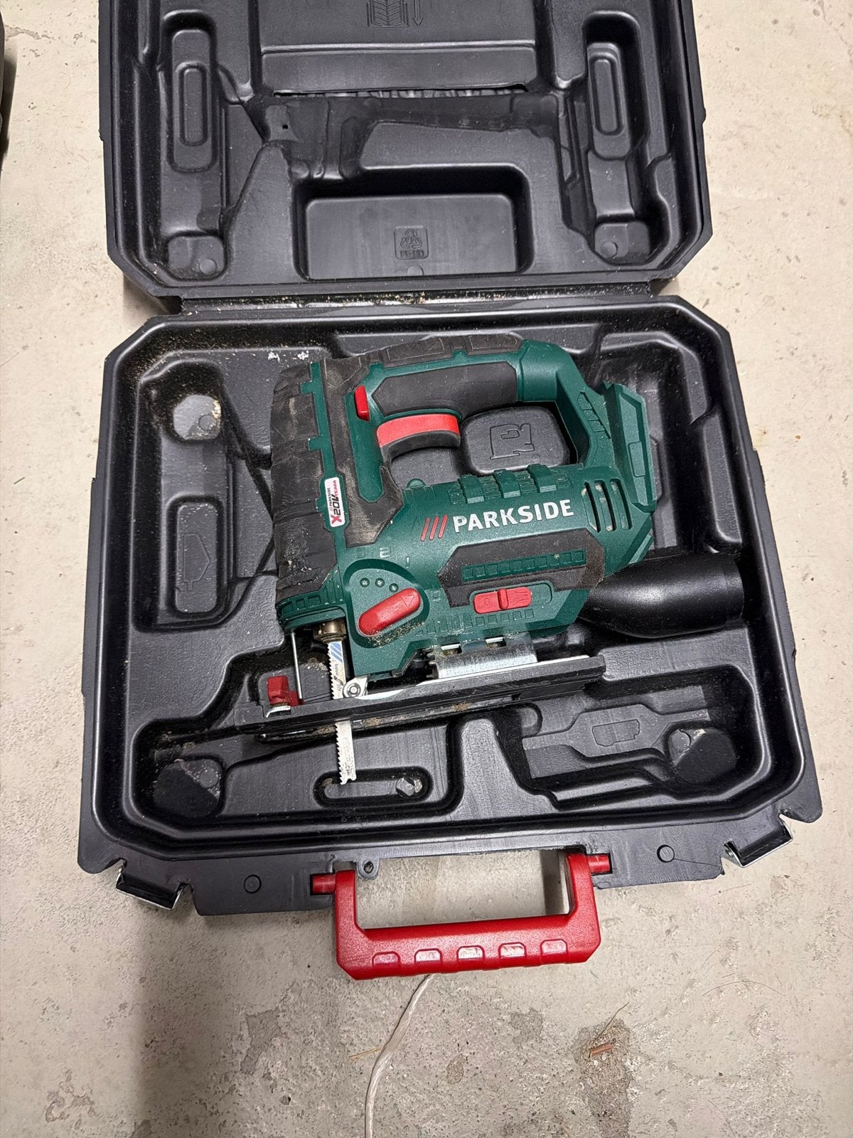 Parkside X20V Team Accu Decoupeerzaag, Ophalen, Gebruikt, Decoupeerzaag, 600 tot 1200 watt